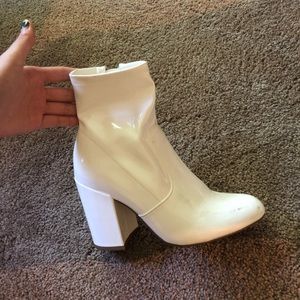 steve madden Gaze white bootie